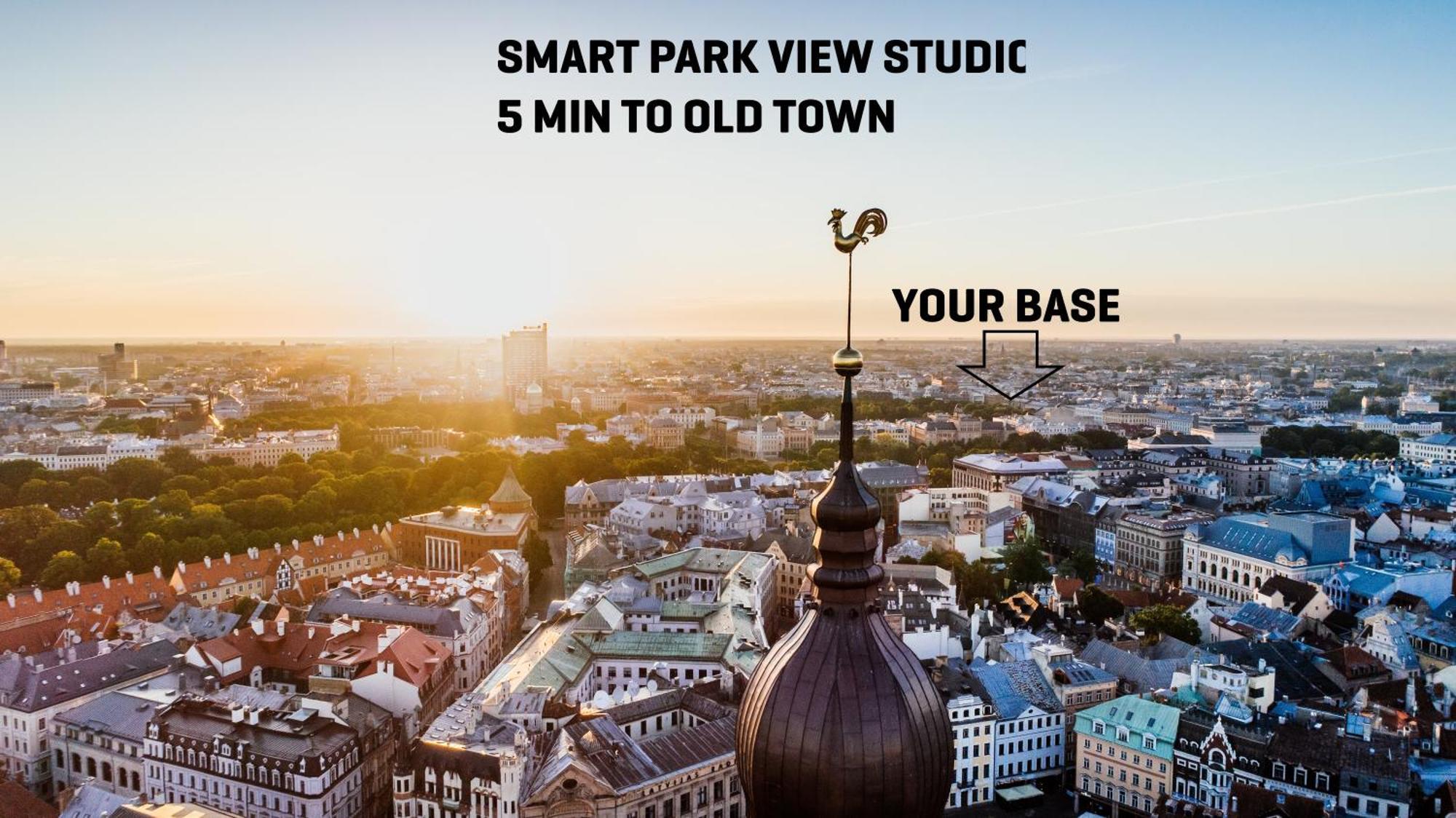 Smart Park View Studio In Heart Of Riga 5 Min To Old Town المظهر الخارجي الصورة
